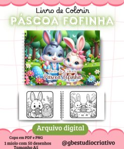 Livro de Colorir Páscoa Fofinha