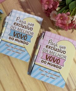 CAPA PARA BLOQUINHO A6 COM CANETA